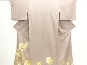 色紙に牡丹・鷺模様一つ紋色留袖